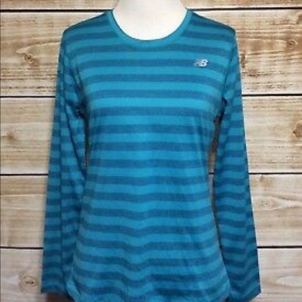 New balance striped longsleeve T-shirt size small
